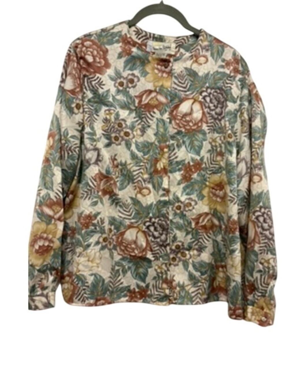 Diane von Furstenberg vintage top size 16 floral